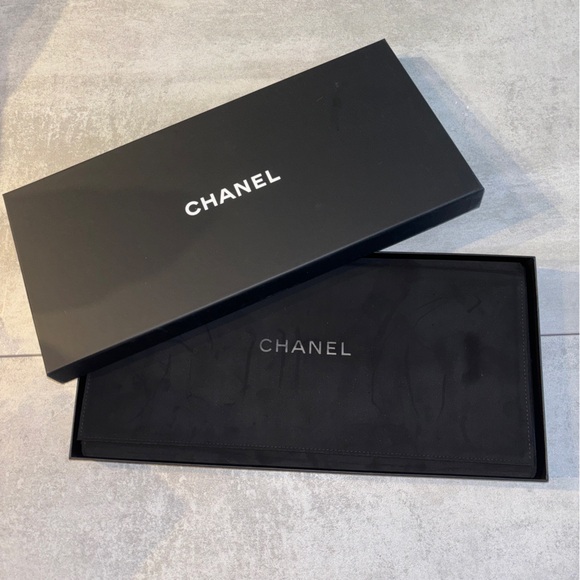 Chanel Authentic 20” Crystal Trans Clear Necklace Double Layer Double CC Logo - Picture 14 of 14